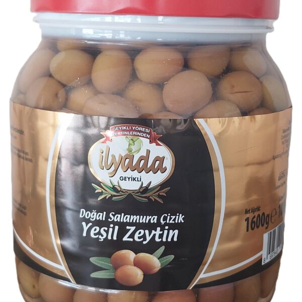 1 Kg Pet Çizik Yeşil Zeytin (XS)