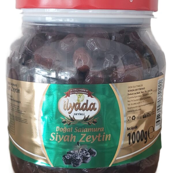 1 Kg Pet Geyikli Yöresinden Gemlik Tipi Siyah Zeytin (XS/2XS)