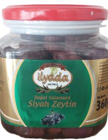 360 g Pet Geyikli Yöresinden Jumbo Gemlik Tipi Siyah Zeytin (L-M)
